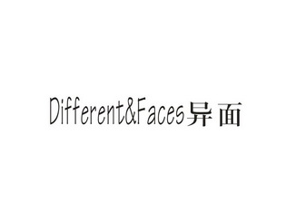 异面;DIFFERENTFACES