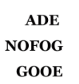 ADE NOFOG GOOE