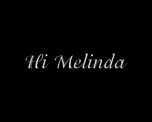 Hi Melinda