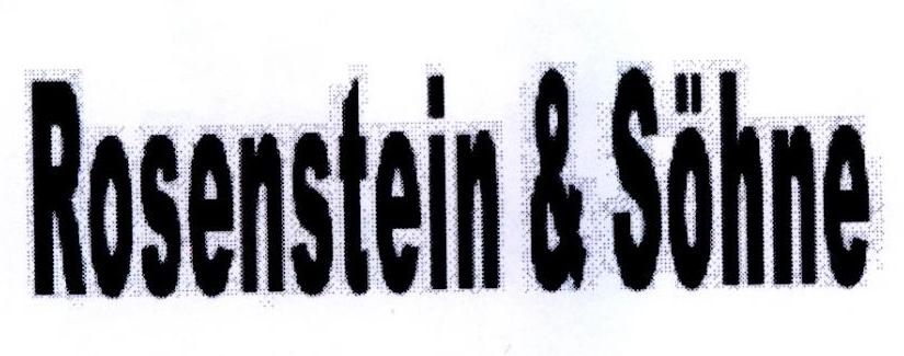 ROSENSTEIN&SOHNE